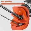 Drill Bit Sharpener Tool with Grinding Wheels Durable Construction Compact Design Portable Universal Versatile Drill Bit Grinding Tool