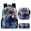 Printed Backpack Cartoon Schoolbag Pencil Bag Bag Shoulder