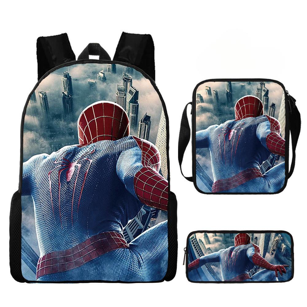 Printed Backpack Cartoon Schoolbag Pencil Bag Bag Shoulder
