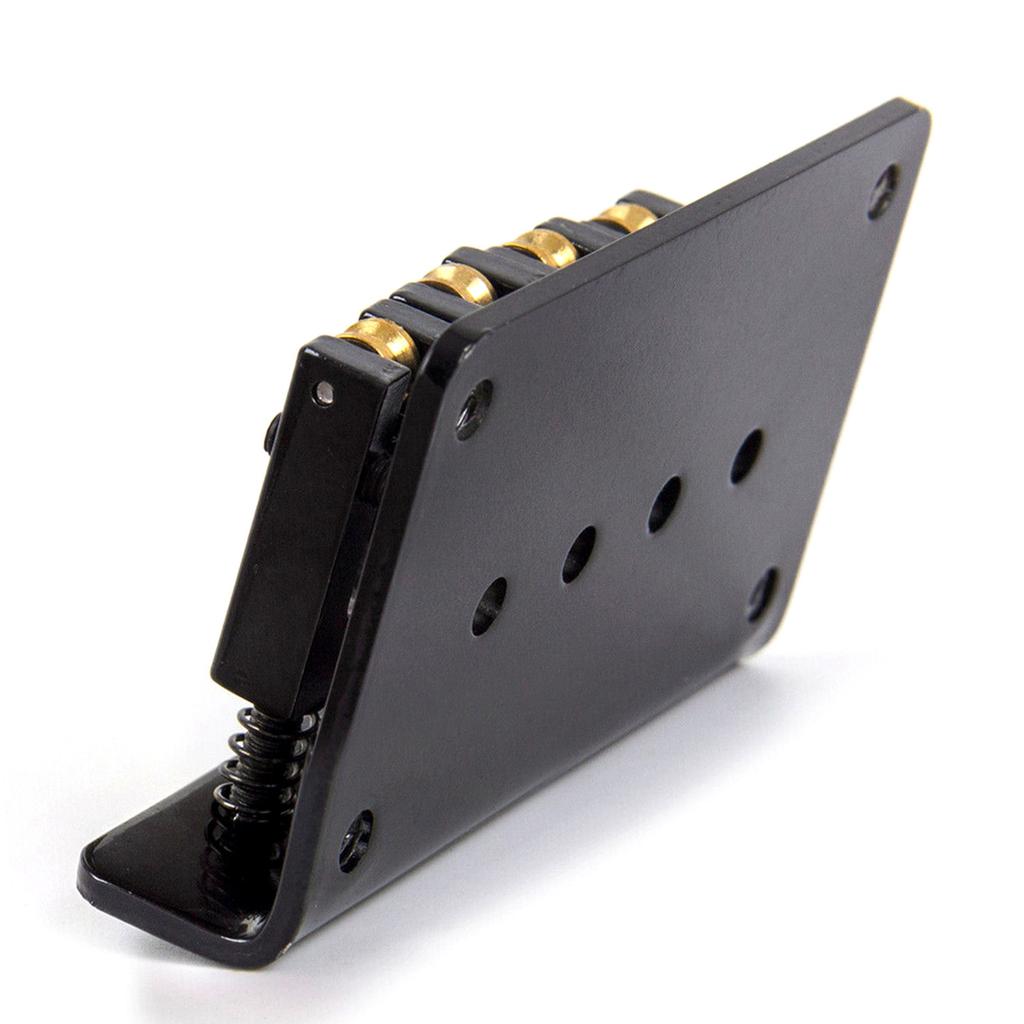 4 String Cigar Box Guitar Bridge, Electric Guitar Bridge Tailpiece Top Load Fixed Hardtail Saddle Cigar Box Guitar Parts