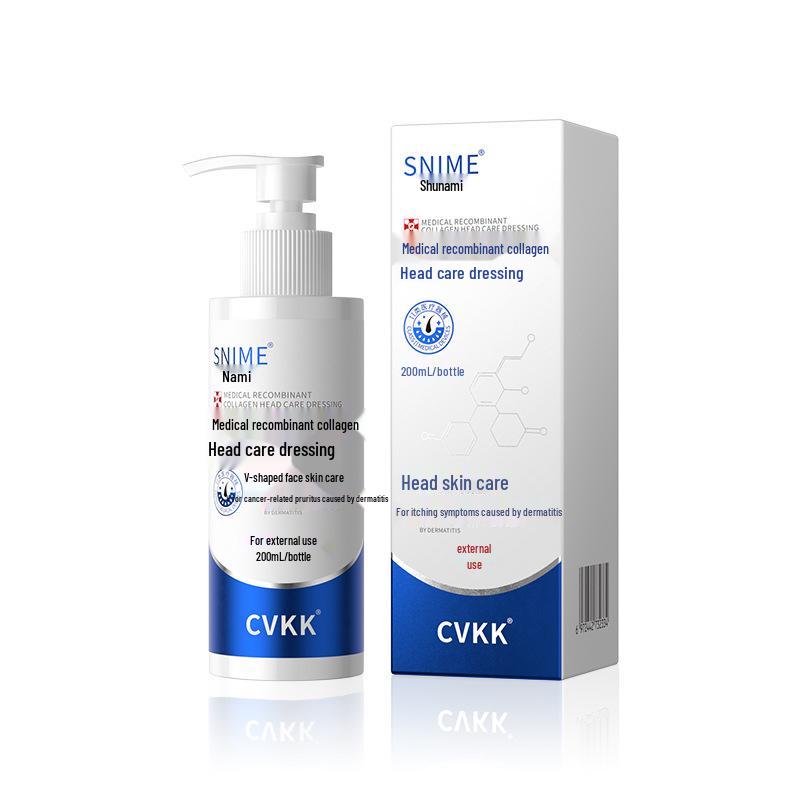 Медицинский шампунь CVKK с коллагеном против перхоти и зуда для лечения себорейного дерматита.