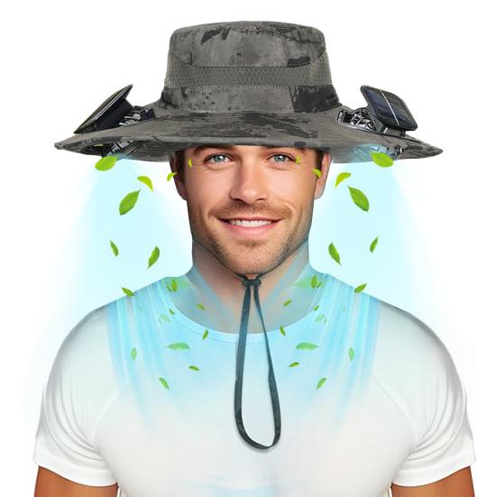 Солнечная шляпа-веер с широкими полями, двухрежимные вентиляторы, аккумулятор 800 мАч, шляпа для рыбалки на открытом воздухе, для пеших прогулок, езды на велосипеде, рыбалки