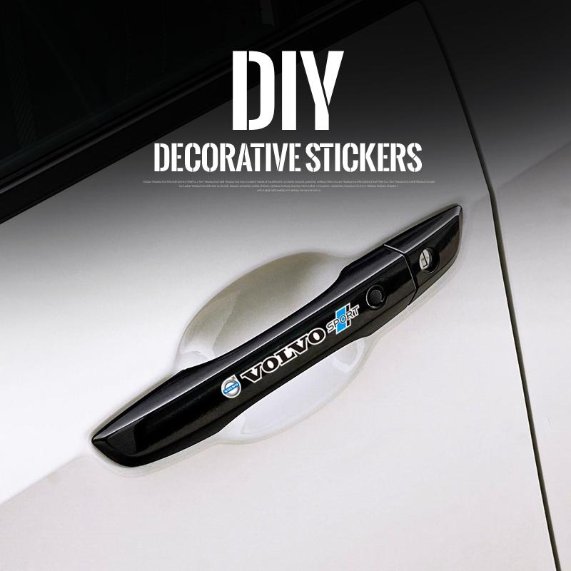 For Volvo 4PCS Car Body Stickers Auto Personalized Handsome Decal For Volvo Xc60 Xc90 V40 V60 S60 V50 V90 S80 C40 XC40 V70 XC70