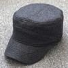 Men's Winter Windproof Flat Top Hat with Back Closure, Plus Size for Extra Large Head Circumferences