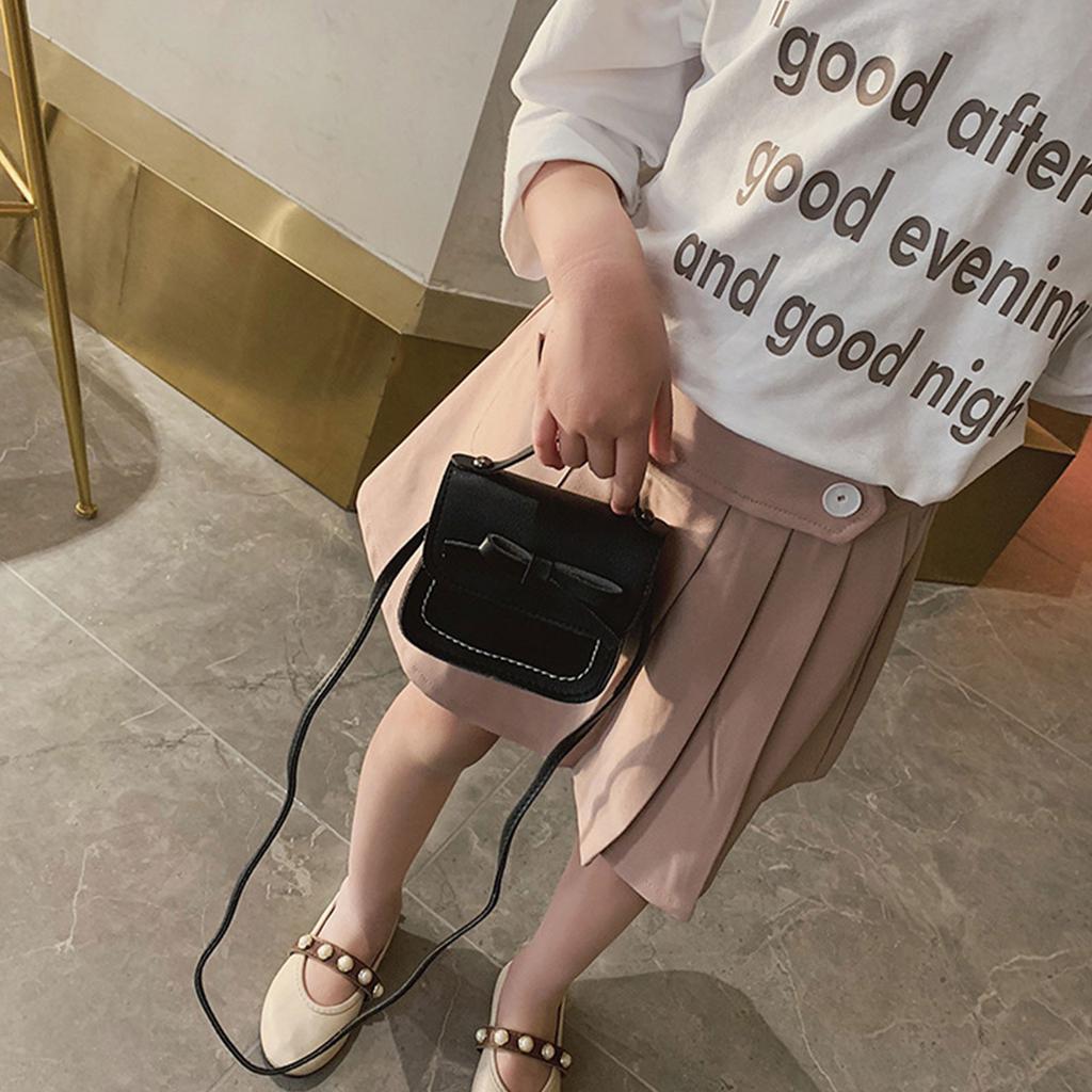 Fashion Small Purse For Little Girls Toddler Kids Cute Bow Messenger Bag