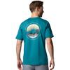 Columbia Kettle River Outdoor Tee, Mens green T-shirt