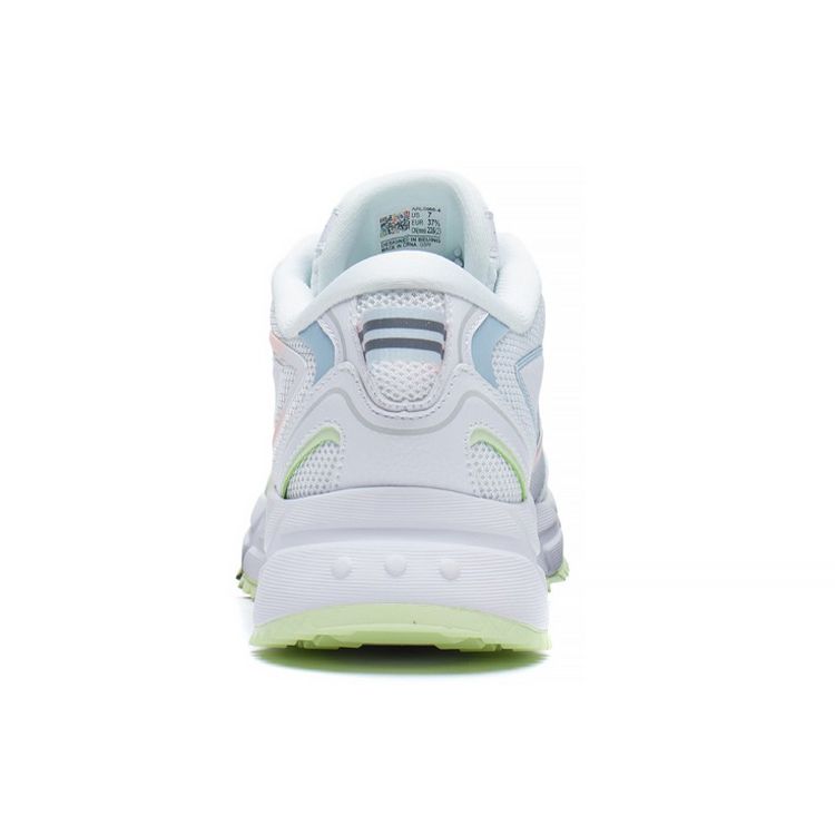 Li-Ning Кроссовки для бега из ткани Rebound, кожи, амортизирующие, нескользящие, износостойкие, дышащие, легкие, с низким верхом, женские кроссовки ARLS006-4