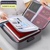 Waterproof Lockable Document & ID Bag: Portable, Multifunctional, Anti-Demagnetization Travel Case