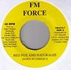 7-дюймовая пластинка RED FOX  NATURALEE  Down In Jamaica  FM0137 FM Force 1989 США Регги Ска Даб Б/у