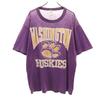 JERZEES 80s Made In USA Vintage WASHINGTON HUSKIES Short Sleeve T-shirt Men's Used