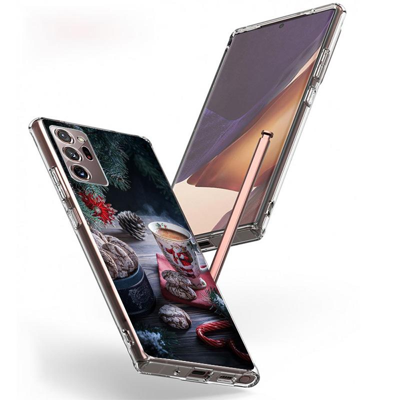 Зимний Кофе Рождественский Чехол Для Телефона Для Samsung Galaxy S26 S25 Edge S24 Ultra S23 S22 Plus S21 S20 FE Мягкий Чехол-Оболочка Gal