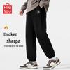 Мужские повседневные зимние брюки-джоггеры на подкладке из шерпы