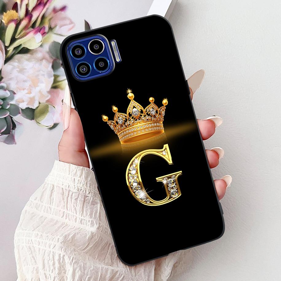 Чехол для Motorola One 5G Популярные буквы Цветочная корона Мягкий силикон Ударопрочный ТПУ Чехол для пары Для телефона Moto One 5G 2020