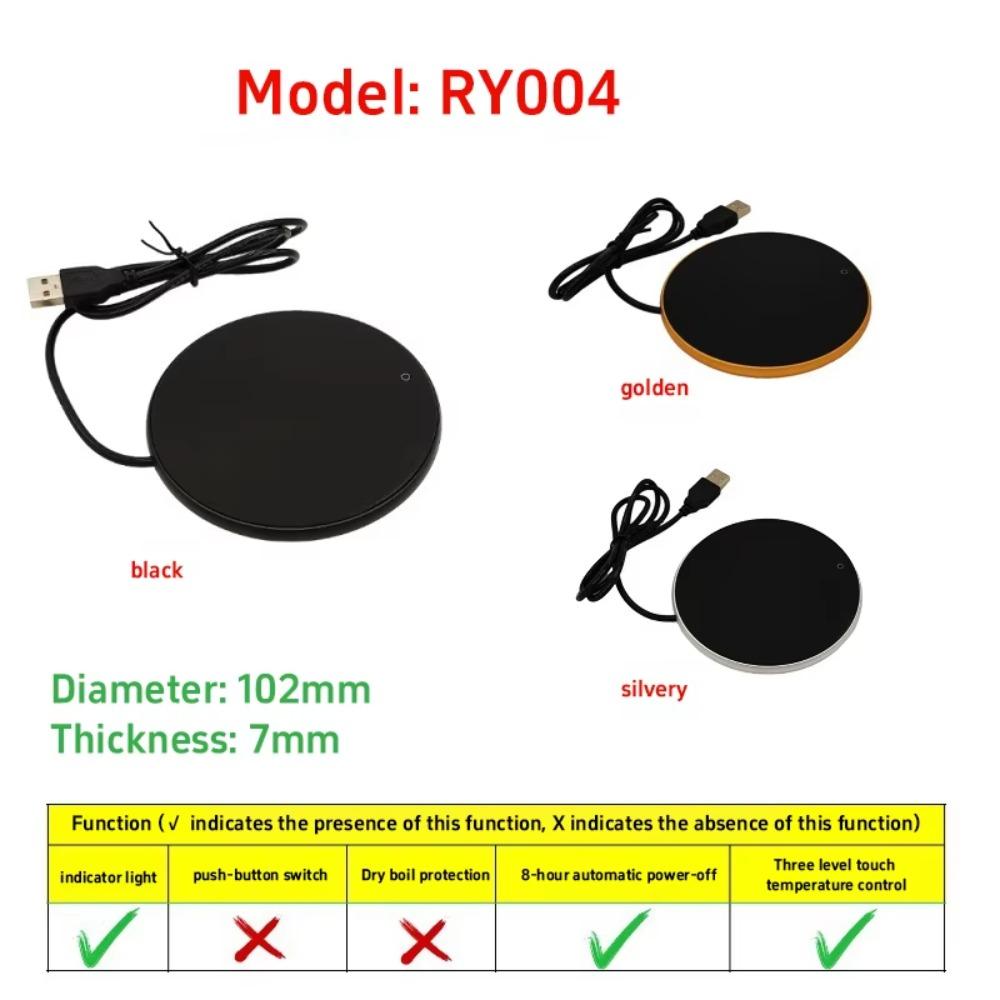 USB Powered USB Cup Warmer 55°C Constant Tea Warmer Pad Coffee Heating Pad Kitchen Counter