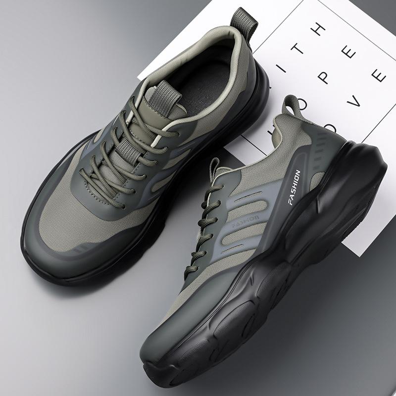 Городские уличные легкие мужские кроссовки для бега по пересеченной местности, нескользящие и износостойкие, спортивная обувь для пешего туризма на открытом воздухе, мужская обувь для ежедневных поездок