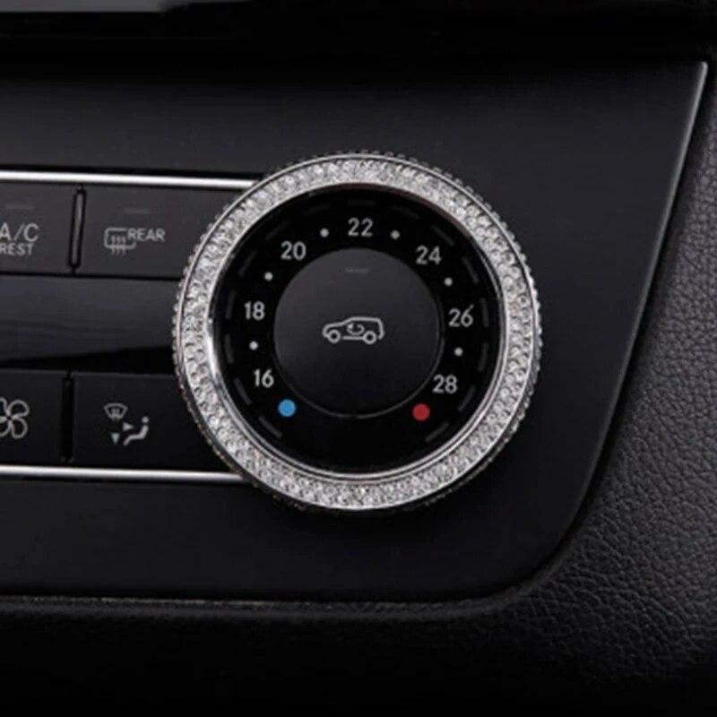 Auto AC Climate Control Ring Knob Trim Cover For Mercedes Benz GLE GLK CLS GL M GLS SLK SL G Class W166 X204 X166 Car Styling