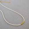 French Niche Design Elegant Simple Highlight Small Pearl Broken Gold Beaded High-End Necklace Bracelet