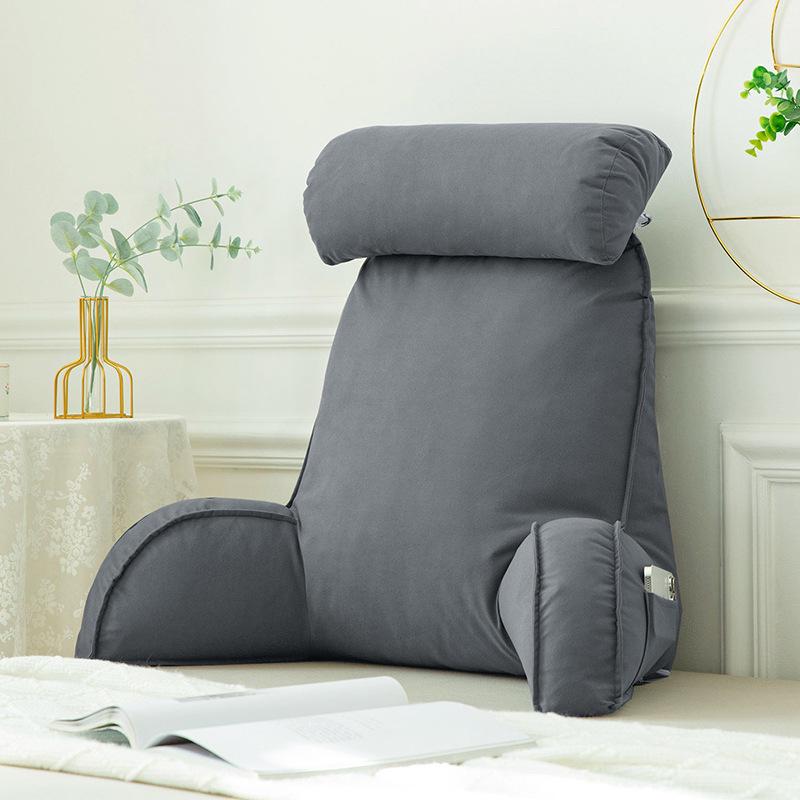 Подушка для изголовья из ледяного шелка и латекса: Мягкая подушка-спинка для дивана и кровати с прохладным комфортом