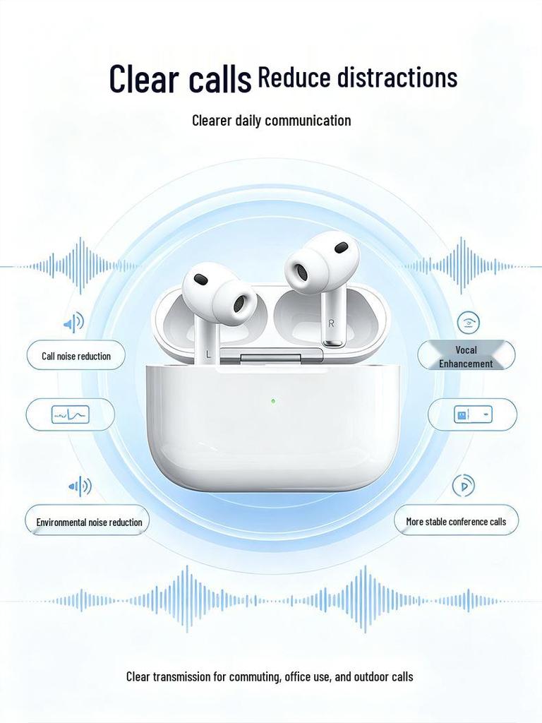 Bluetooth-наушники Pro2 с активным шумоподавлением и быстрой зарядкой Type-C для поездок на работу и занятий спортом