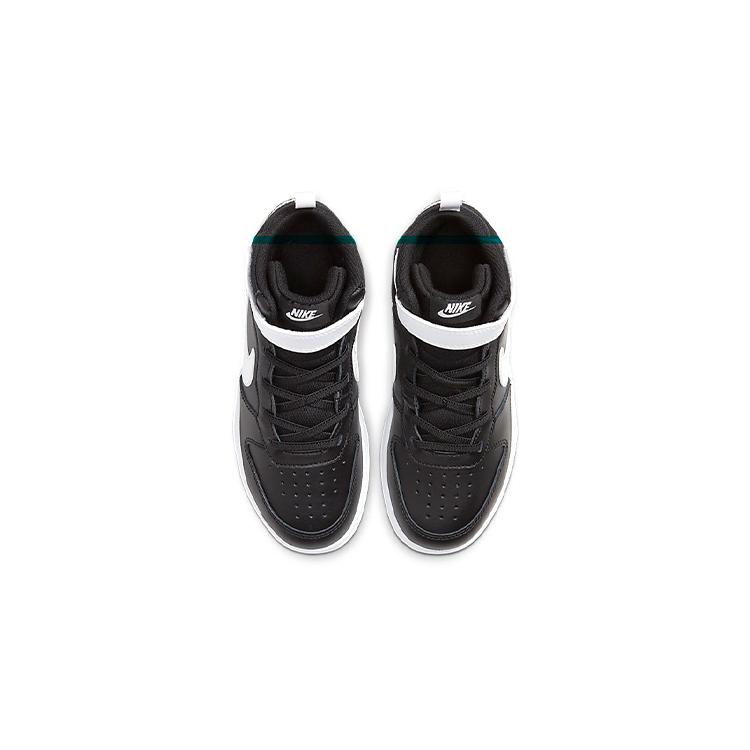 Nike Средняя высота 2 застежки-липучки Нескользящая Амортизация Устойчивость к истиранию Дышащие Средняя высота Кеды для скейтбординга Черно-белые CD7783-010