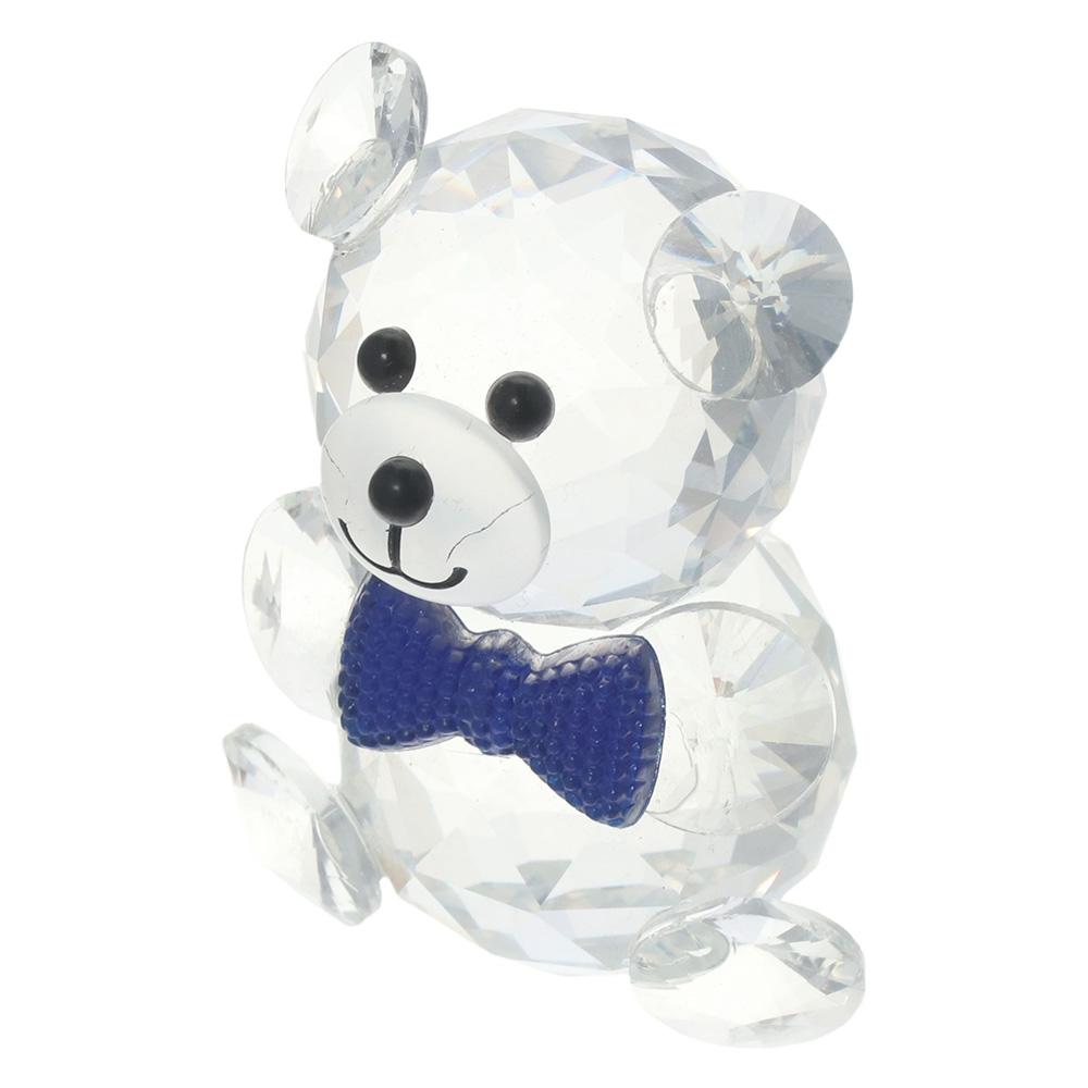 Коллекция фигурок разноцветных хрустальных медведей Хрустальное милое стеклянное украшение Дом