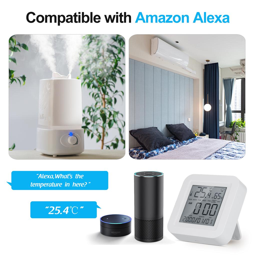 WIFI датчик температуры и влажности с ЖК-экраном ЖК-цифровой комнатный термометр-гигрометр