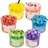 6 PCS 70ml Large Capacity Crunchy Slime Kit Premade Crystal Slime Set Super Soft And Non-Sticky Jelly Cube Slime Party Favor Gifts