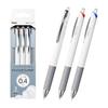 Шариковая ручка Pentel Flowtune на масляной основе, Черный, Красный, Синий, 0,4 мм, 3 шт., BZN204-3, Шариковая ручка с низким трением, Система подачи чернил, Специальная подушка для чернил