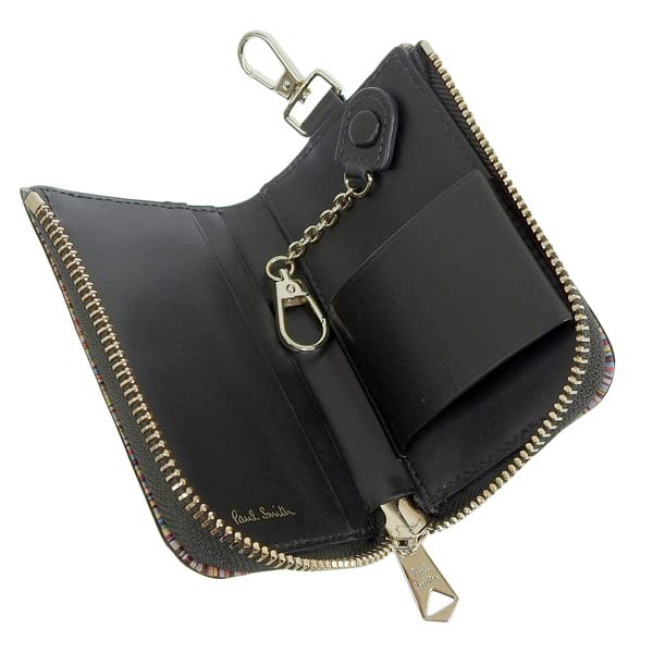 Чехол для ключей Outlet Smart Key Case с кожаным чехлом Eggplant Scan Brand BPS422 [Paul Smith] мужской, многополосный (ТЕМНО-ЗЕЛЕНЫЙ/Зеленый) [Элемент]