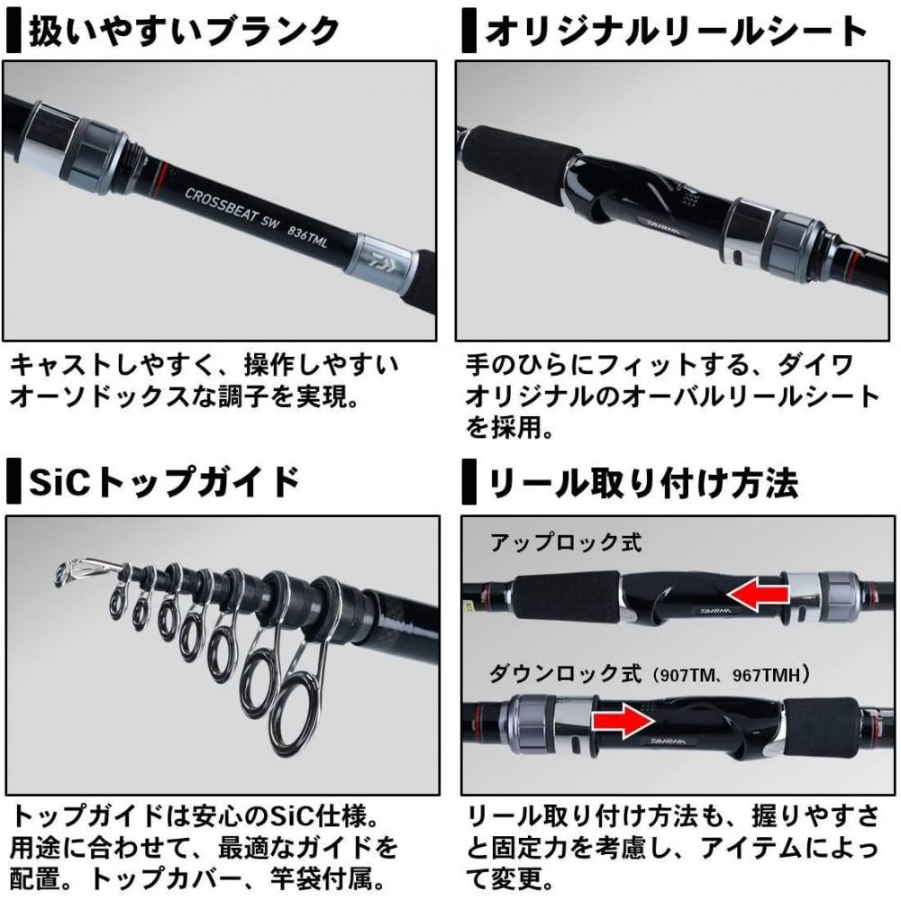 Daiwa Удилище Daiwa Square Lure Crossbeat Sw 96mh 7 звеньев 