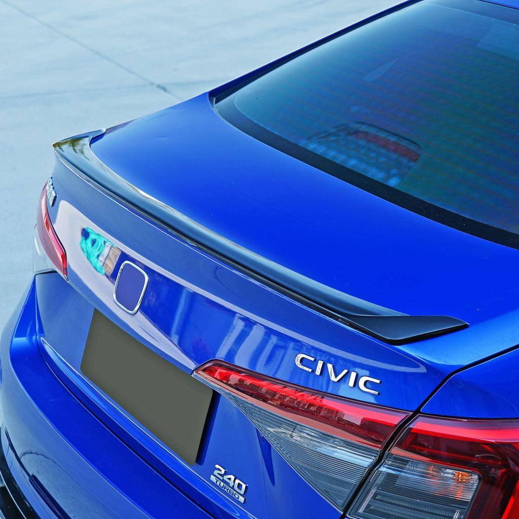 Compatible Rear Spoiler Winglet and Front Lip Kit for 2022 Civic Type R Eleventh Gen Night Black Model