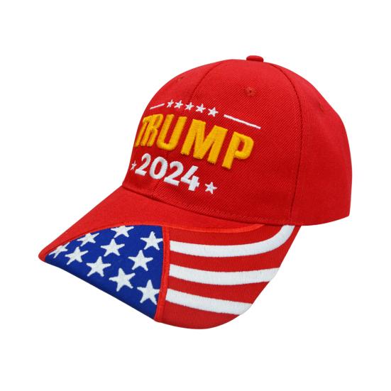 Бейсбольная кепка унисекс Trump 2024 с вышивкой букв и длинными полями, солнцезащитный крем, анти-УФ-регулируемая шляпа с хвостиком, уличная фуражка