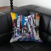 pop Street fashion graffiti art patterns Cushion Cover Pillow Case Antidustmite Invisible zipper silky plush cushion