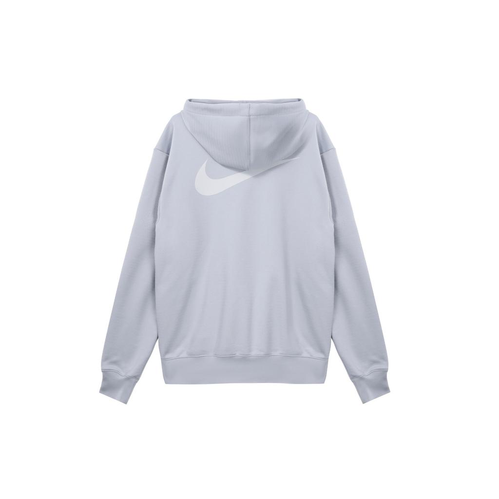 Nike Толстовка мужская однотонная с капюшоном на молнии из флиса с длинным рукавом, цвет Wolf-Grey FB7116-012