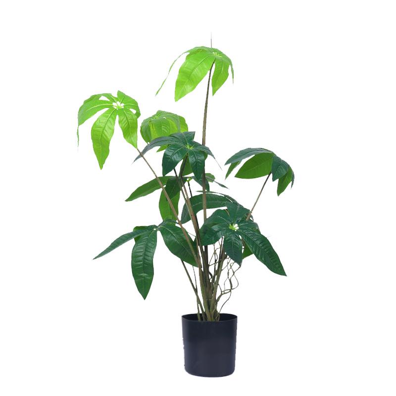 Potted Turtle Back Bonsai: Faux Floor Plant Decoration - Small Green Simulation Ornaments for Living Room