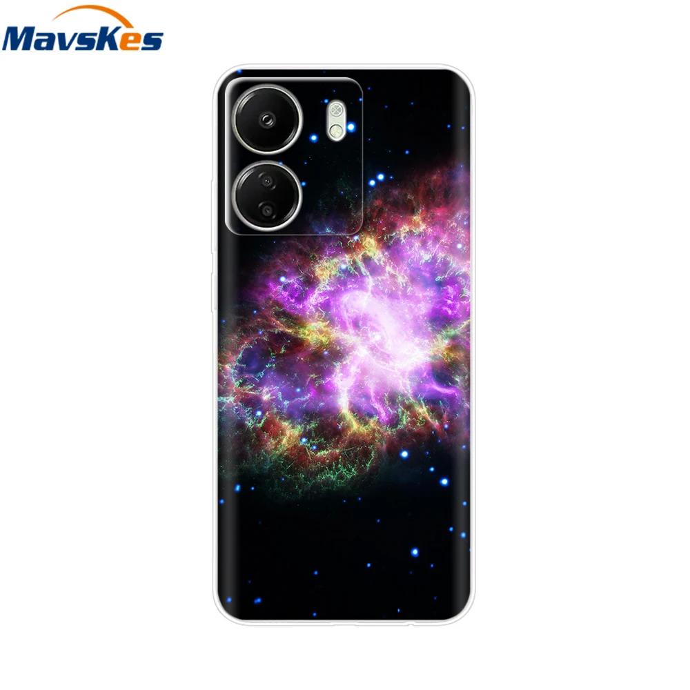 Чехлы для Xiaomi Poco C65 Для Xiaomi Poco C65 Модные Прозрачные Мягкие Силиконовые Чехлы для Телефона ТПУ Fundas для PocoC65 c 65 Coque Бампер