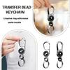 Брелок для ключей с бусинами на талию, пряжка для подвески, креативное кольцо, брелок с замком для бизнеса