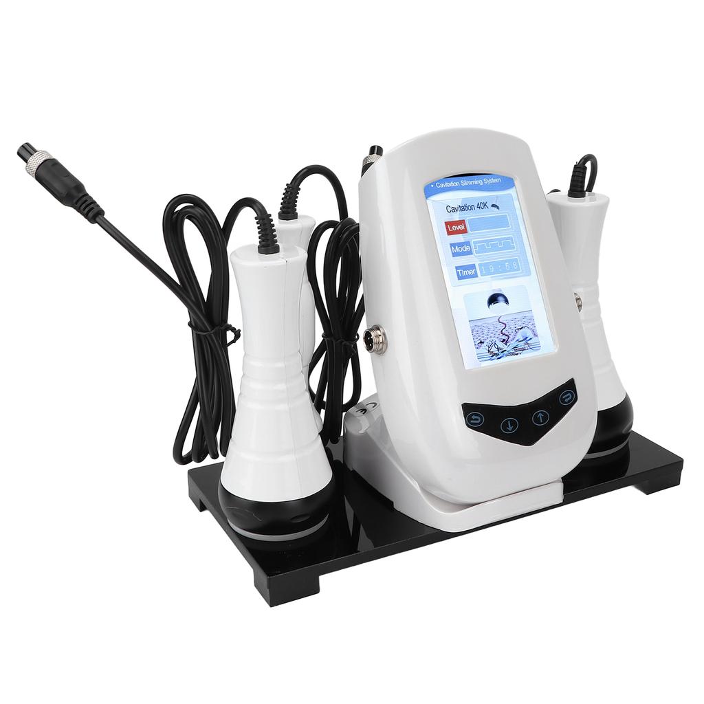 40 кГц RF Кавитационный аппарат с 3 головками, сжигание жира, лифтинг лица, похудение, косметический инструмент