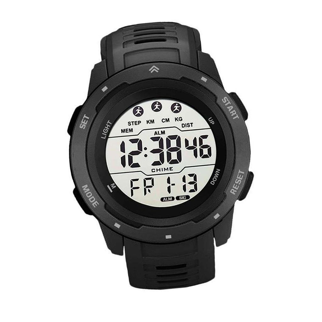 Цифровые спортивные часы многофункциональные водонепроницаемые светящиеся мужские спортивные часы для бега