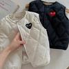 Kids Quilted Plaid Vest for Boys and Girls Warm Sleeveless Jacket for Fall and Winter