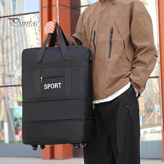 Дорожная сумка для багажа с несколькими отделениями, большая вместимость, водонепроницаемая, прочная, универсальная, расширяемая, на колесах
