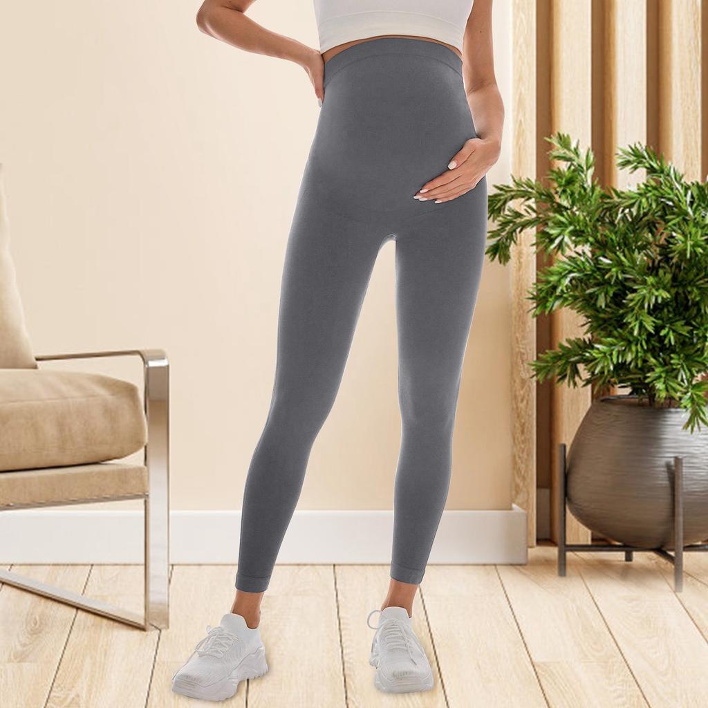 Беременные женщины в спортивных и повседневных леггинсах с облегающей посадкой и бесшовных штанах для йоги