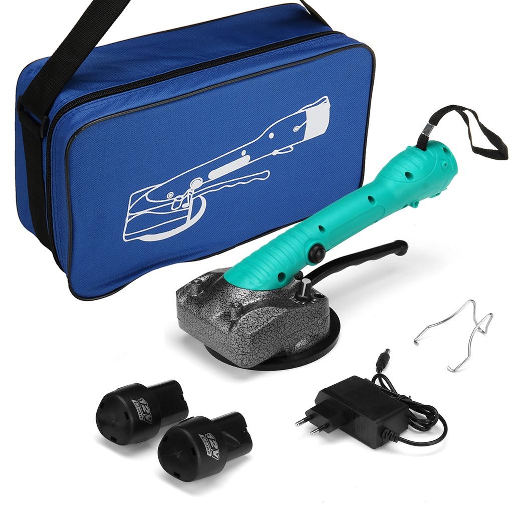 Машина для укладки плитки 100x100см 40кг Керамическая плитка 12В Вибратор Присоска Автоматический напольный вибратор Инструменты для выравнивания