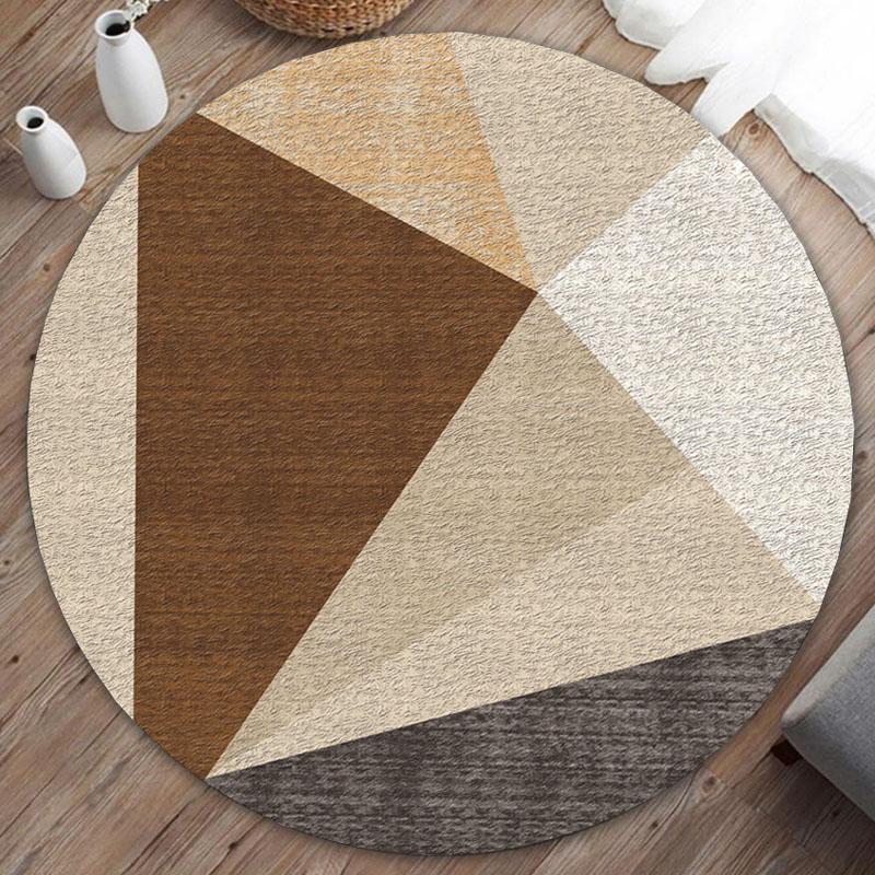 Современный круглый ковер с тигром для гостиной, противоскользящий коврик для спальни, компьютерный стул, коврики, детские ковры и коврики 100 см/120 см