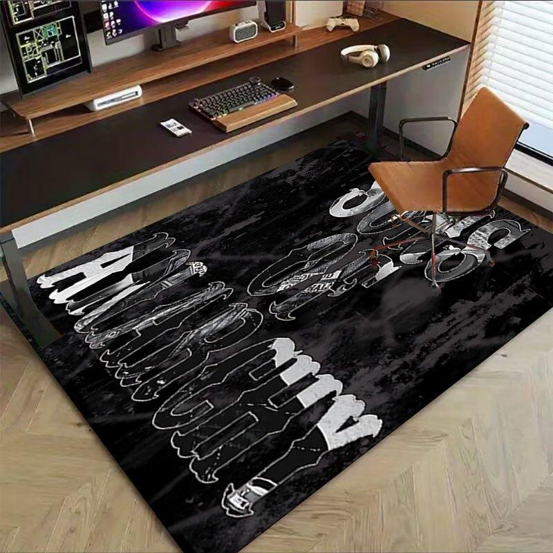 1pc Sons of Anarchy themed Office Carpet Chair Mats - durable polyester rug for home theater, office, dorm room decor - tA58