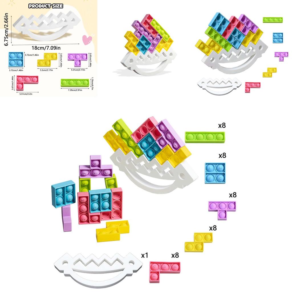 Силиконовые детские кубики для складывания с балансировкой для веселой игры родителей с детьми