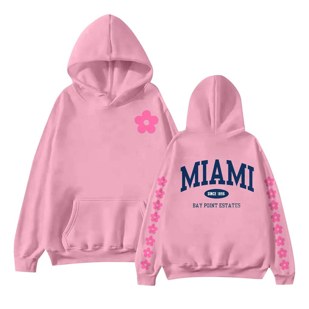 Женская мода с принтом, длинный рукав, свободная толстовка, верхняя часть, осенняя толстовка с капюшоном