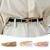 Пояс из искусственной кожи, пряжка из сплава, платье, пальто, декоративный пояс в стиле ретро, ​​узкие ремни на талии для женщин