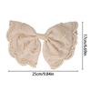 Lace Embroidered Bows Half Up Hair Clip For Women Vintage Style Spring Clasp Hairpin For Wedding Party Daily Use