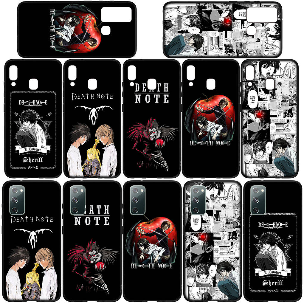 Чехол для iPhone 16 15 14 Xiaomi Redmi Note 13 12 11 Pro Max X 10 8 9 XR Samsung Galaxy S24 S23 A05 OPPO Huawei Death Note L Mello Lawliet чехол для телефона